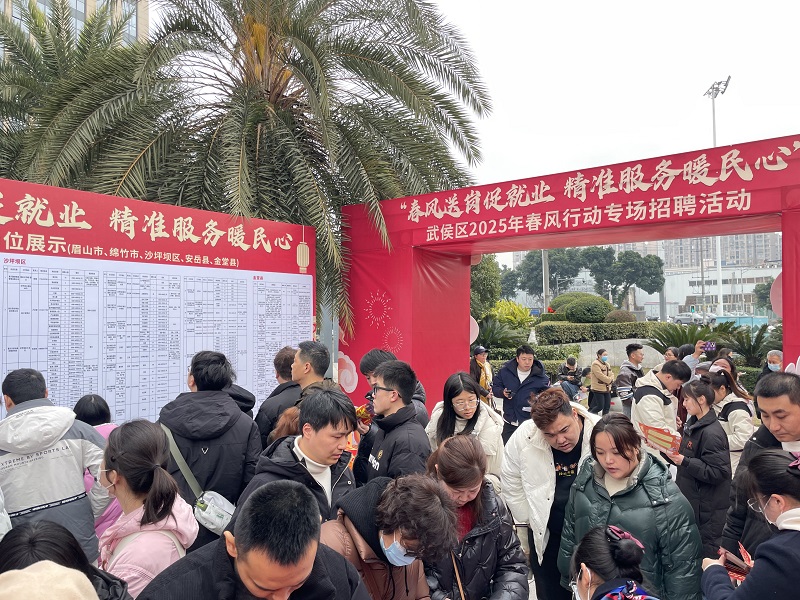 “百米小巷”人潮涌動！瑞方人力助力2025年武侯區(qū)春風(fēng)行動專場招聘會“開門紅” 第6張